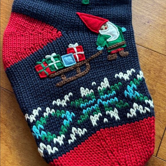 Hanna Andersson Festive Gnome Stocking in Red and Green NEW! - Picture 4 of 4